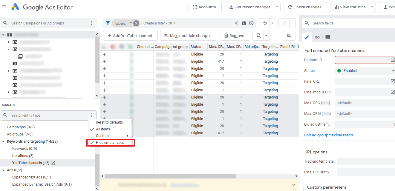 google ad editor guideline