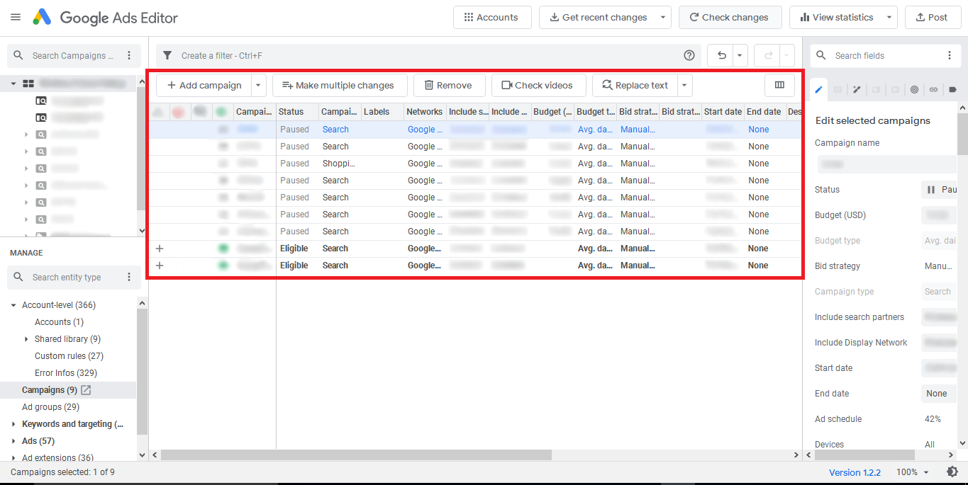 google ad editor guideline