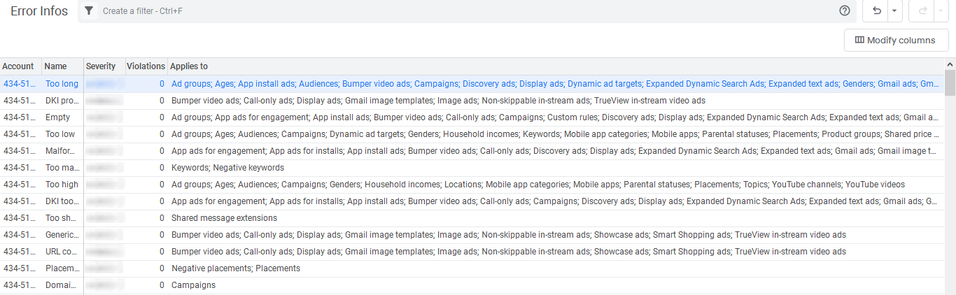 google ad editor guideline