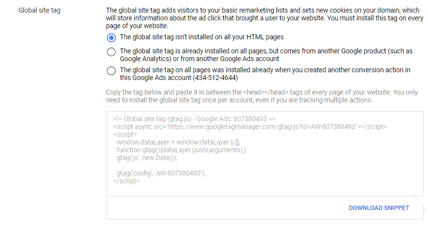 google ads call tracking