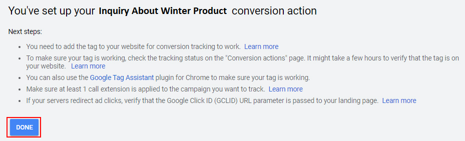 google ads call tracking